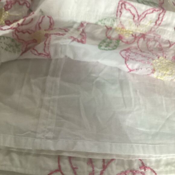 Lilly Pulitzer Amber Fruit Punch Embroidered Lined Dress Sz 4P Empire - Picture 7 of 9